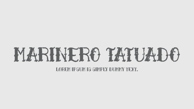 Marinero Tatuado Font