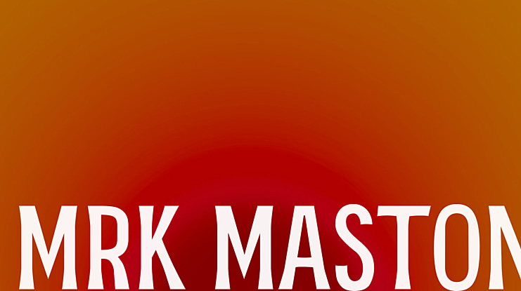 MRK Maston Font Family