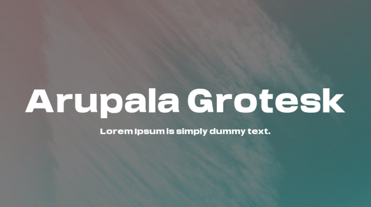 Arupala Grotesk Font
