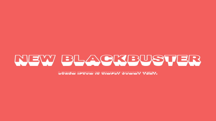 New Blackbuster Font