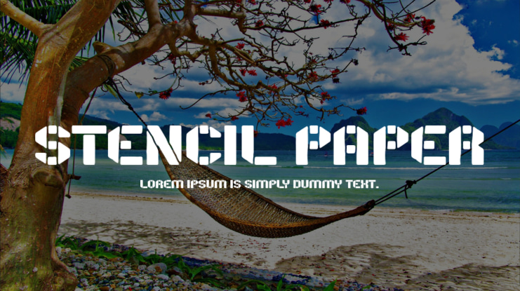 Stencil Paper Font