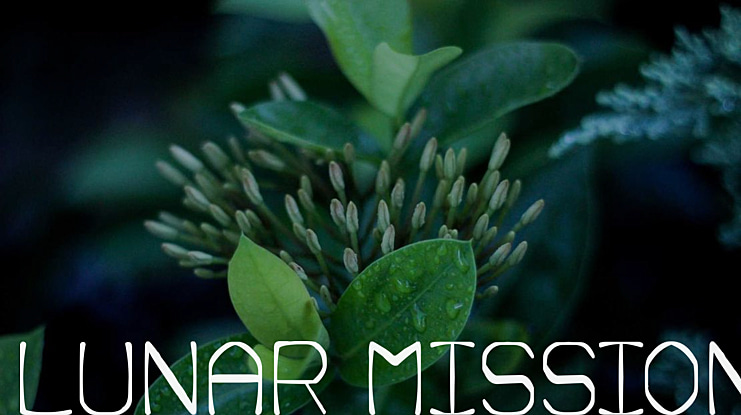 Lunar Mission Font