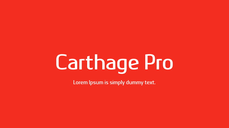 Carthage Pro Font