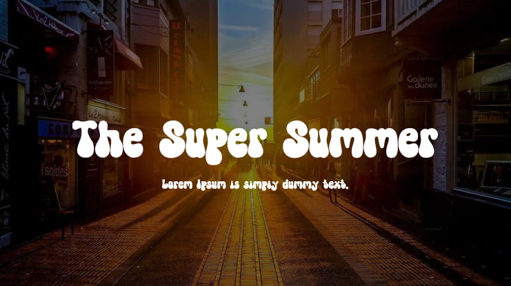 The Super Summer Font Family