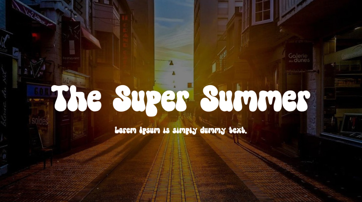 The Super Summer Font Family