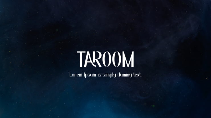 TAROOM Font Family