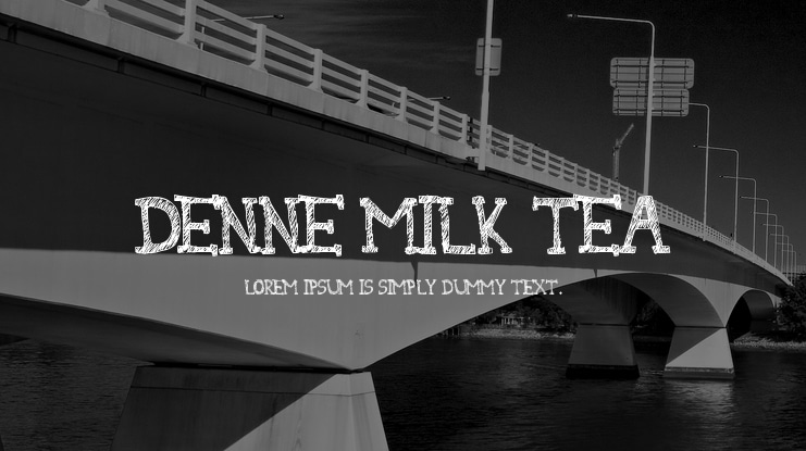 Denne Milk Tea Font