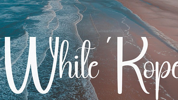 White Rope Font