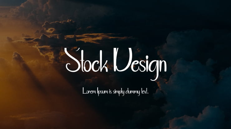 Stock Design Font