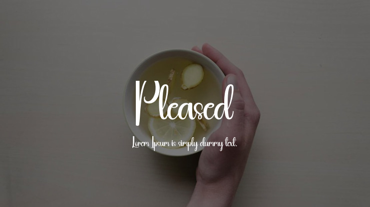 Pleased Font