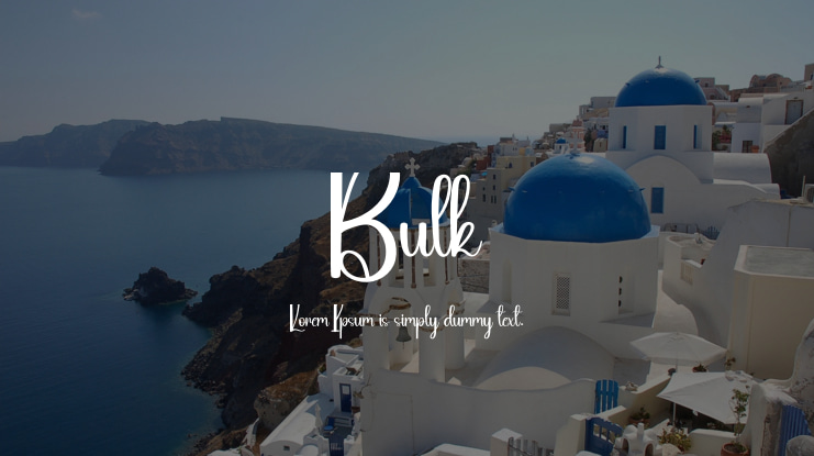 Bulk Font
