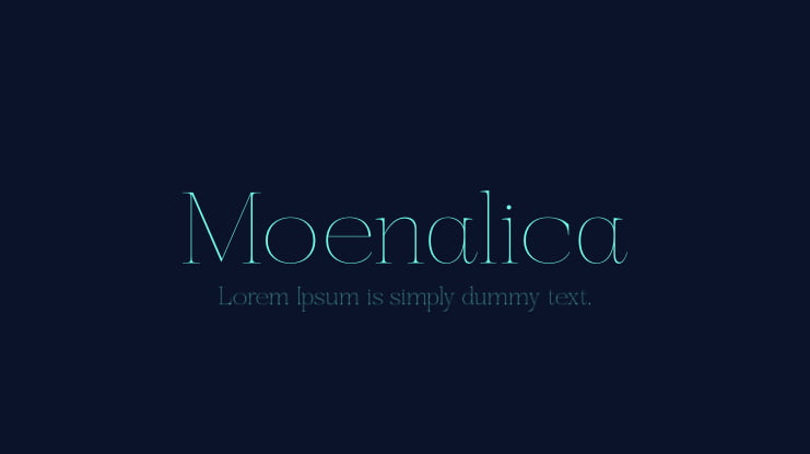 Moenalica Font