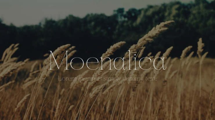 Moenalica Font