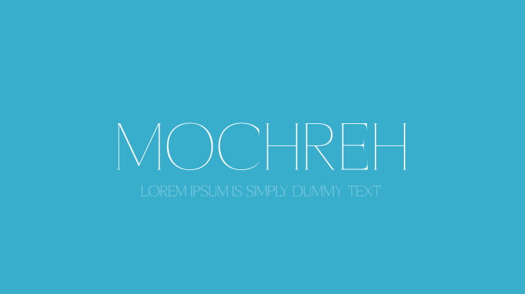 Mochreh Font