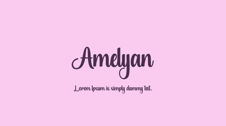 Amelyan Font