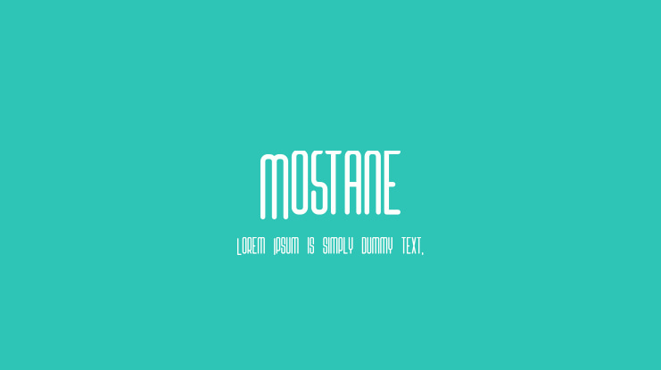 Mostane Font