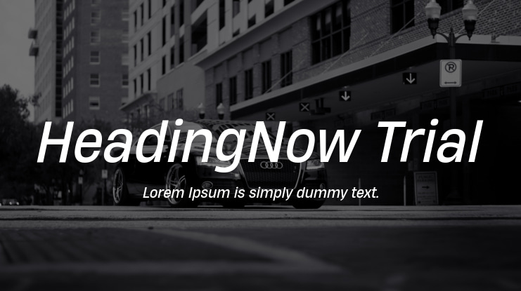 HeadingNow Trial Font Family