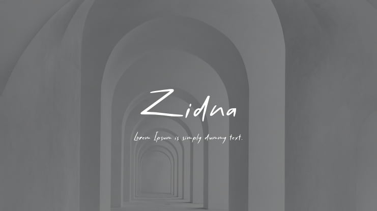 Zidna Font