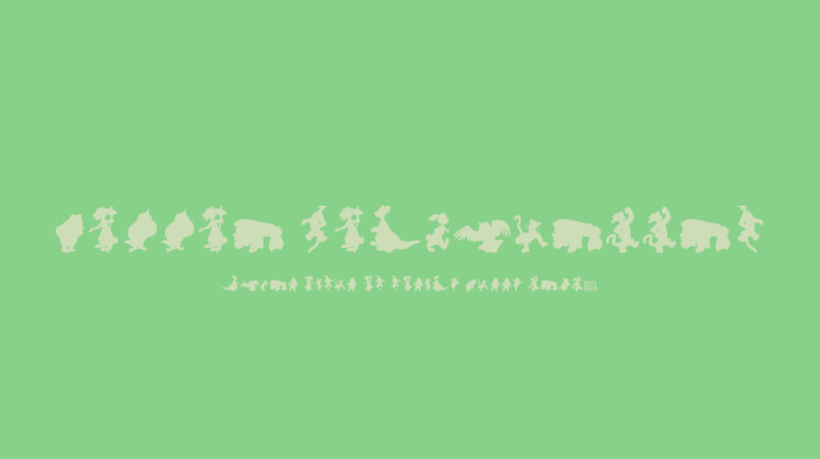 Winnie Silhouettes Font