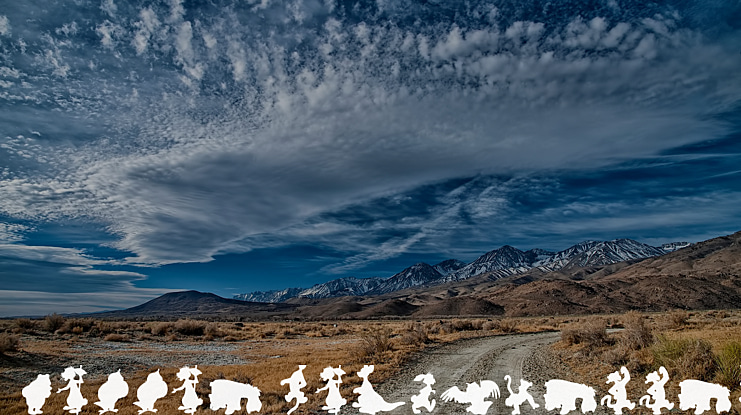 Winnie Silhouettes Font