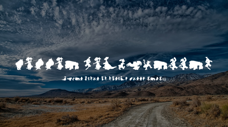 Winnie Silhouettes Font