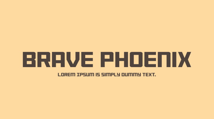 Brave Phoenix Font Family