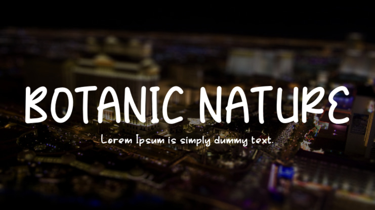 BOTANIC NATURE Font Family