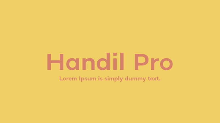 Handil Pro Font