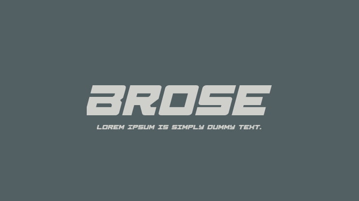 Brose Font