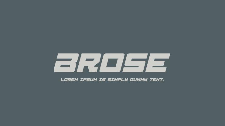 Brose Font