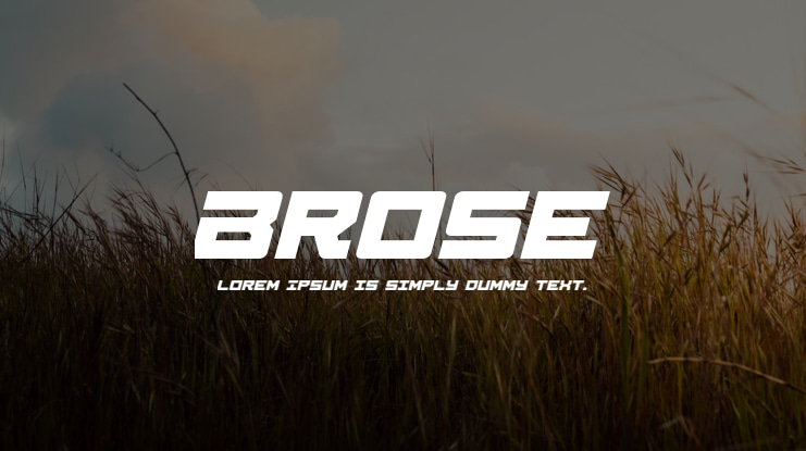 Brose Font