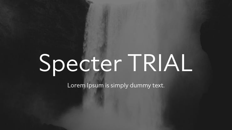 Specter TRIAL Font Family