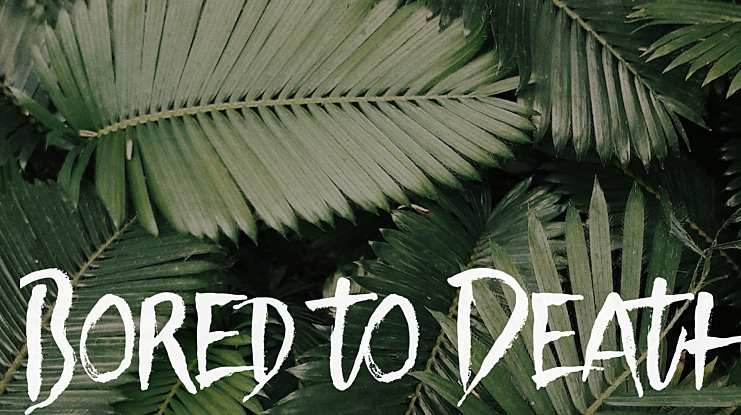 Bored to Death Font