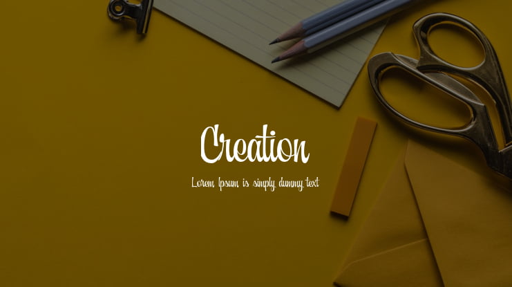 Creation Font