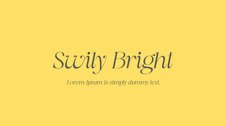 Swily Bright Font