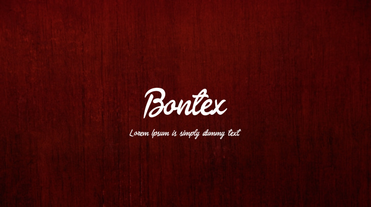Bontex Font