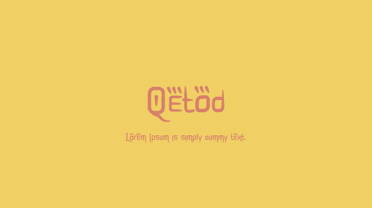 Qetod Font