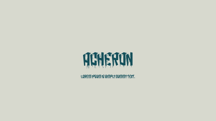 ACHERON Font