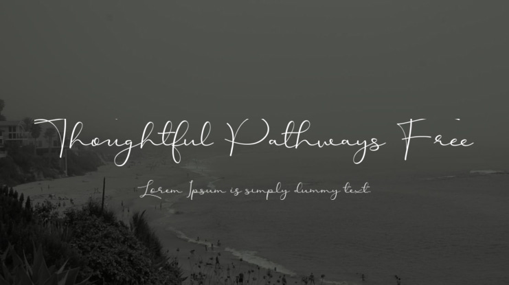 Thoughtful Pathways Free Font