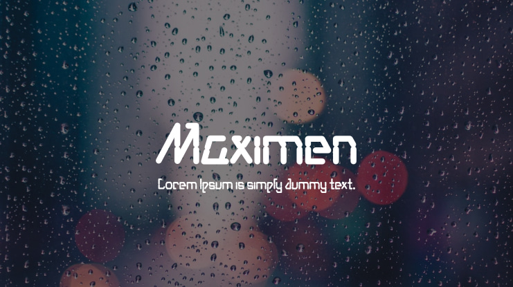 Maximen Font