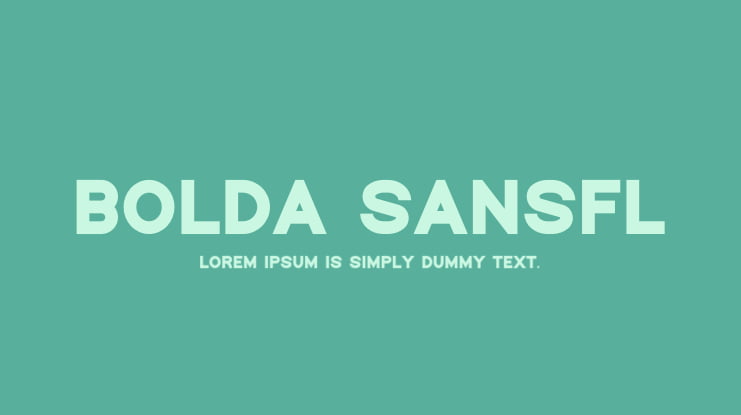 Bolda SansFL Font