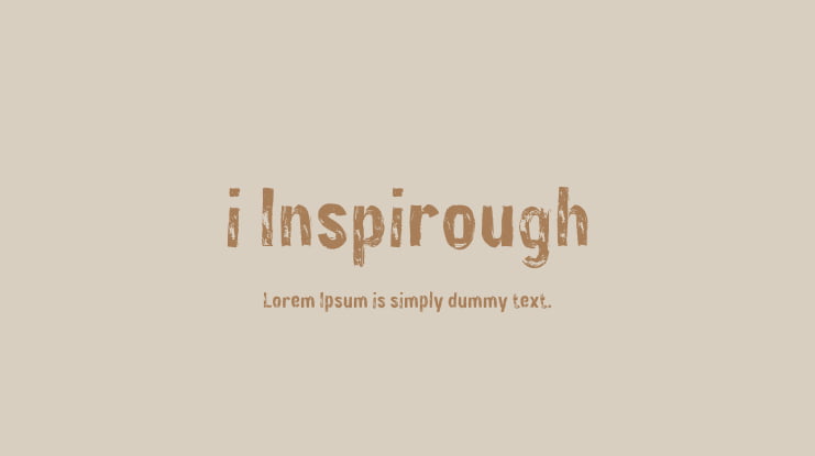 i Inspirough Font