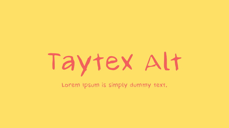 Taytex Alt Font Family