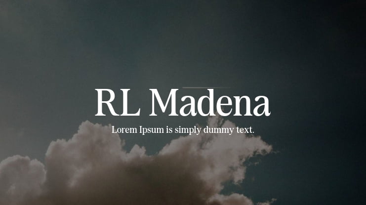 RL Madena Font Family