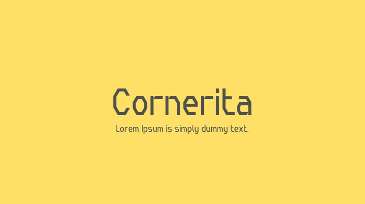 Cornerita Font Family