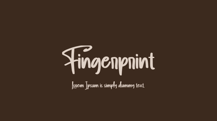 Fingerprint Font