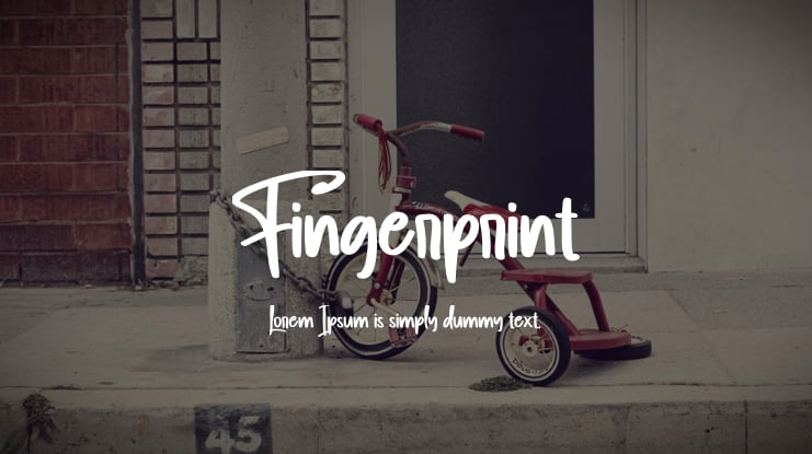 Fingerprint Font