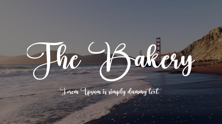 The Bakery Font
