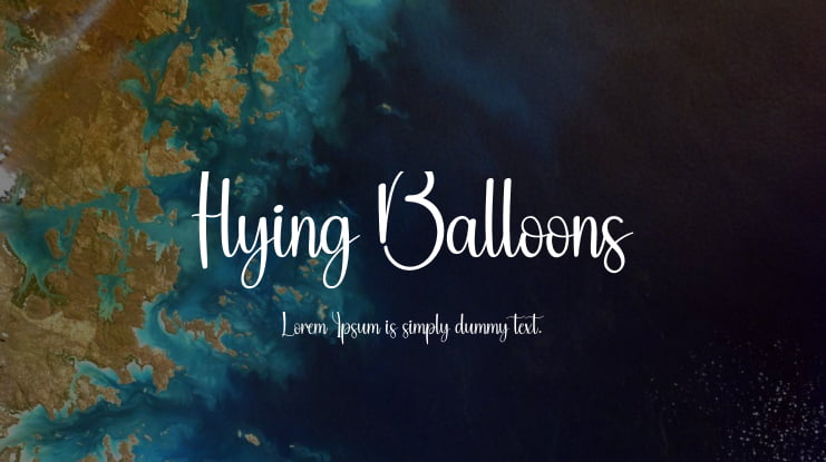 Flying Balloons Font