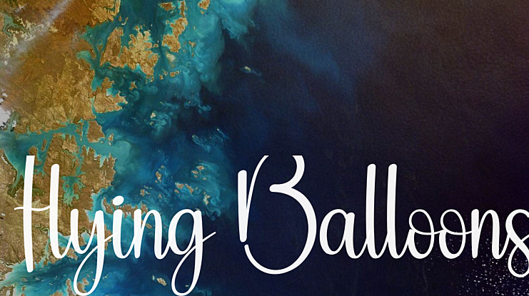 Flying Balloons Font